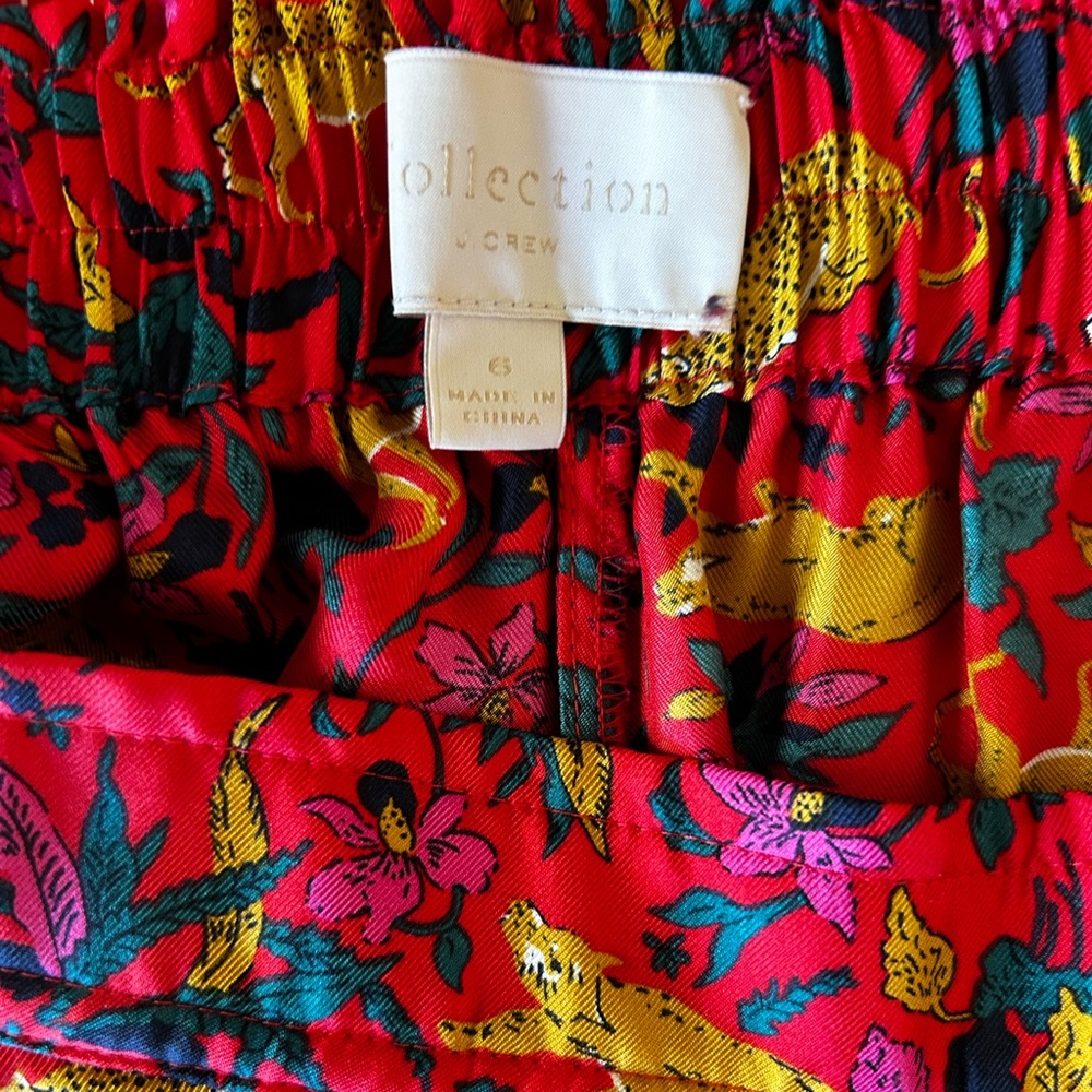J Crew Collection Silk Jungle Print Pants - Picture 4 of 7